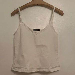 Brandy Melville White Tank Cropped Top